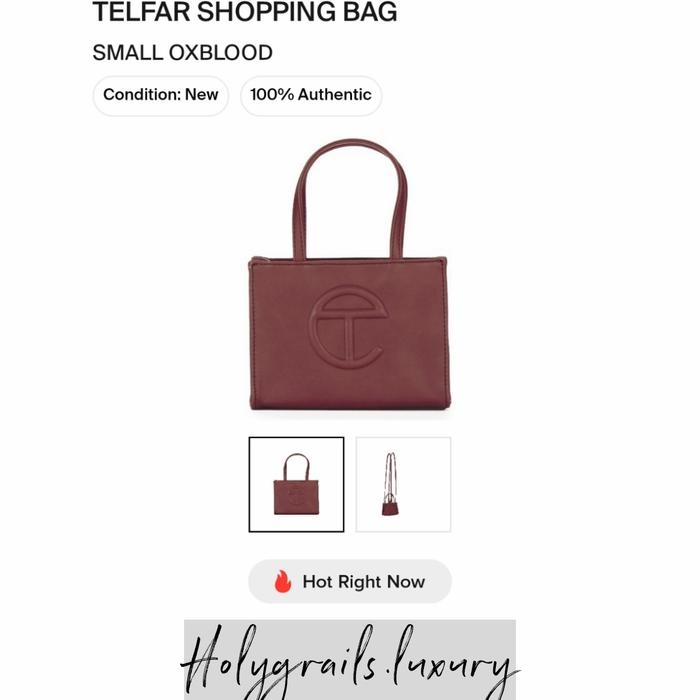 Telfar Shopping Bag Small Oxblood