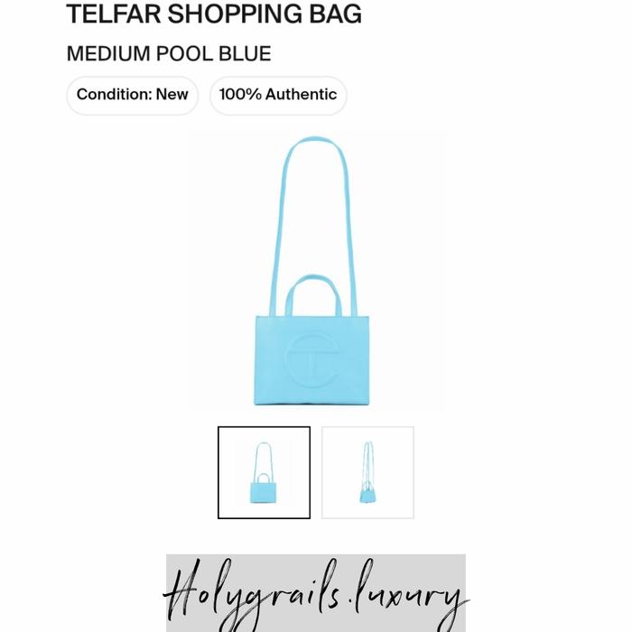 Telfar Shopping Bag Medium Pool Blue