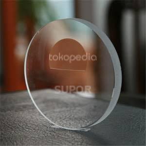 Lensa kacamata Essilor Bifokal Flattop Airwear Sapphire UV Frameless