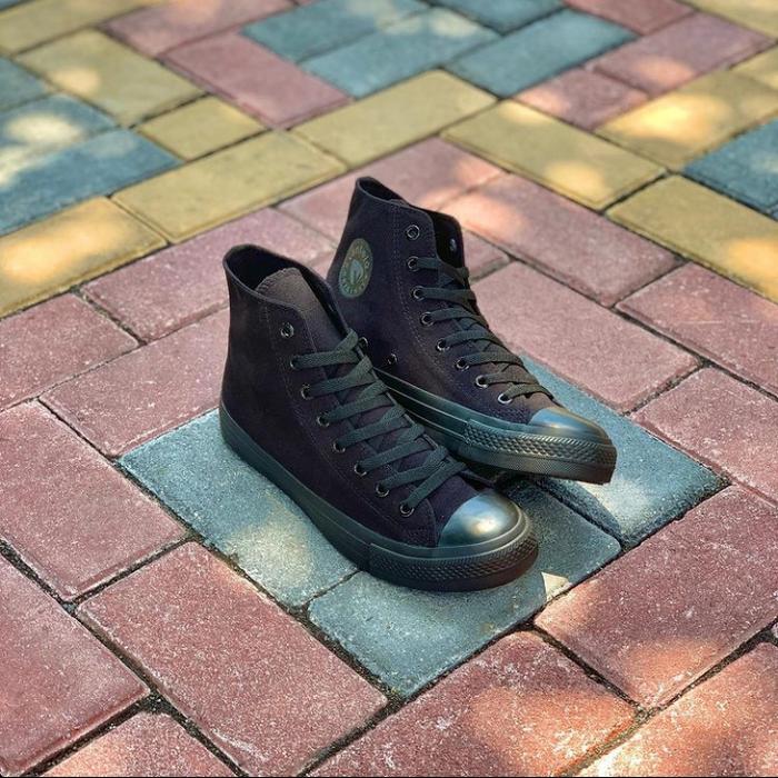 SEPATU VENTELA 70S ETHNIC HIGH HITAM ALL BLACK VANTELA 70S FULL BLACK