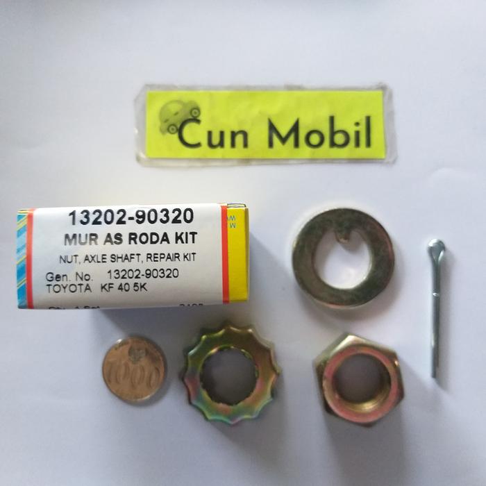 Mur as roda Kijang Super, Grand, Kapsul sudah set, mur as roda kit