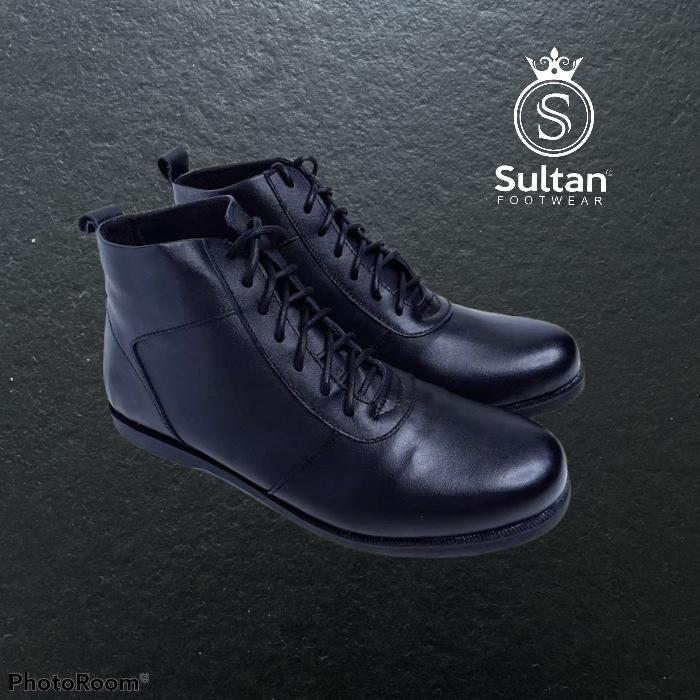 SEPATU BOOT KULIT ASLI SULTAN BRODO ORIGINAL BROWN ( BRADLEYS / REYL )