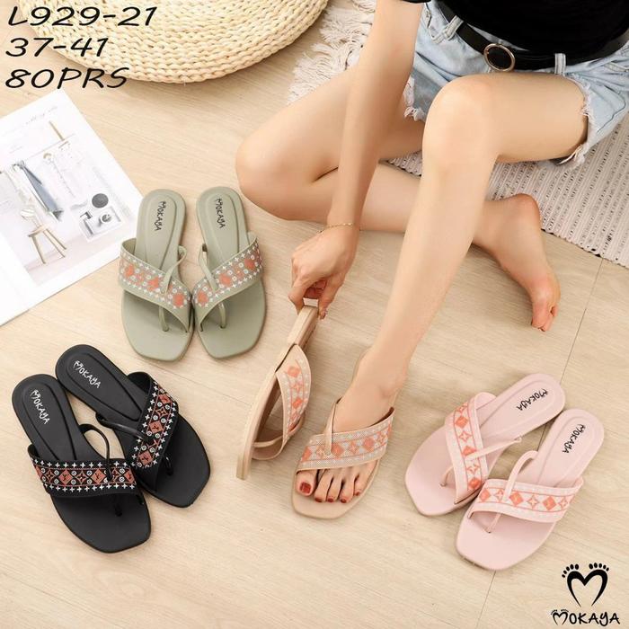 SANDAL JEPIT JEMPOL MOKAYA 929 21 SENDAL JAPIT KARET WANITA JELLY