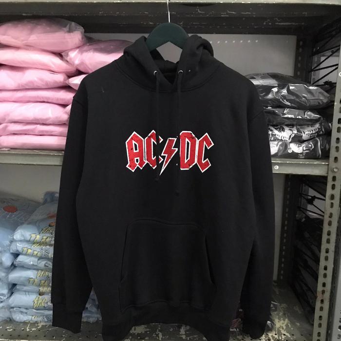 Hoodie HnM ACDC Red Font Original
