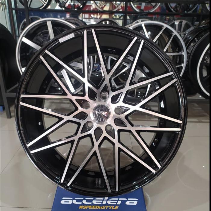 Pelek Velg Mobil Ring 20 HSR Black Polish Lebar 8 Crv,Brv,Hrv,Accord