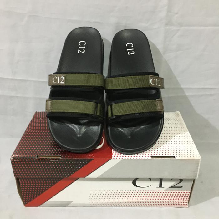 Sandal slide pria C12 CCA 131 ARMY