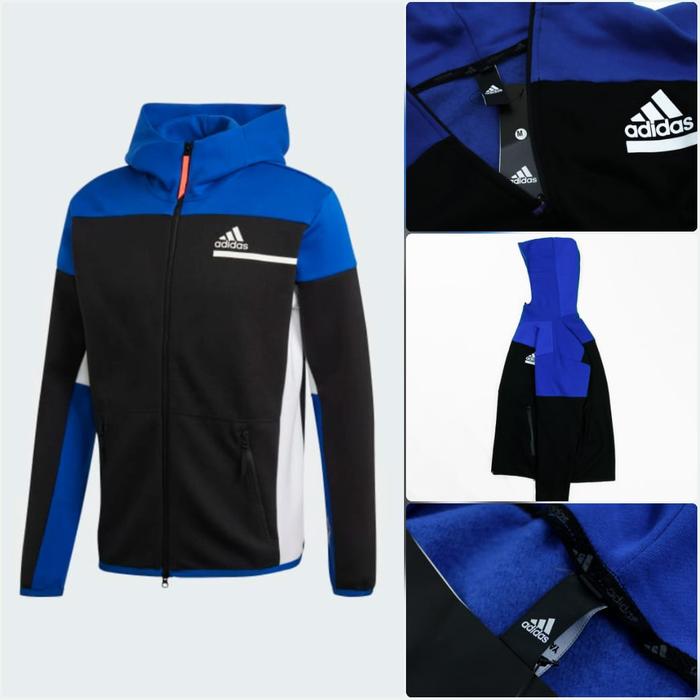 HOODIE ADIDAS ZNE PULLOVER BLUE | JAKET ADIDAS GRADE ORIGINAL JUMPER