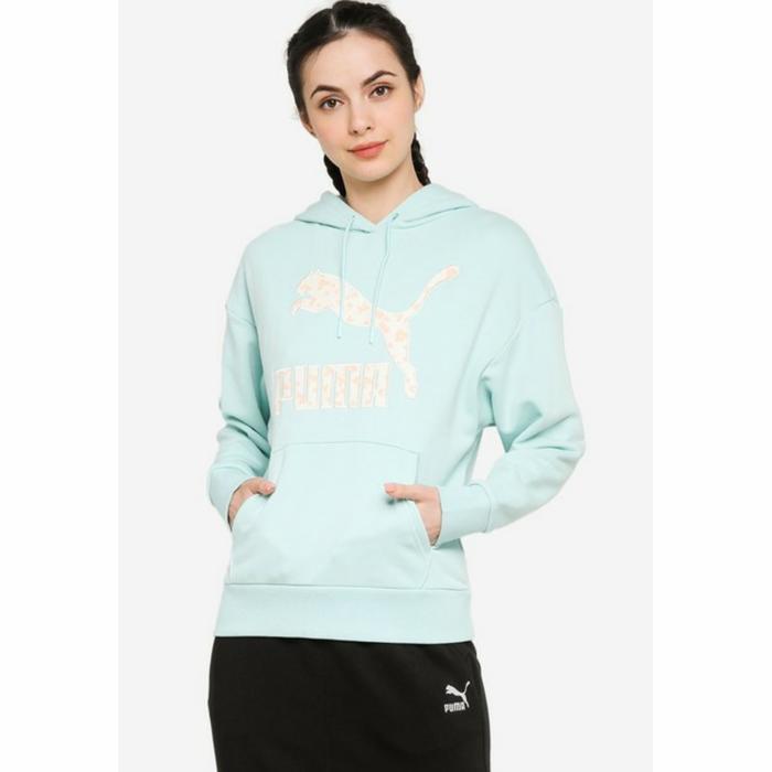 PUMA - JACKET HOODIE WANITA ORIGINAL- Floral Graphic Women's Hoodie