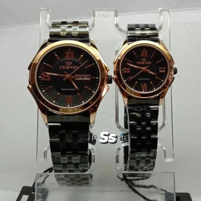 Hegner HW8001G/L/jam tangan hegner original pria/wanita tgl/hari