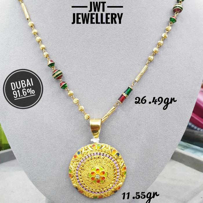 KALUNG EMAS PANJANG ASLI DUBAI cantik