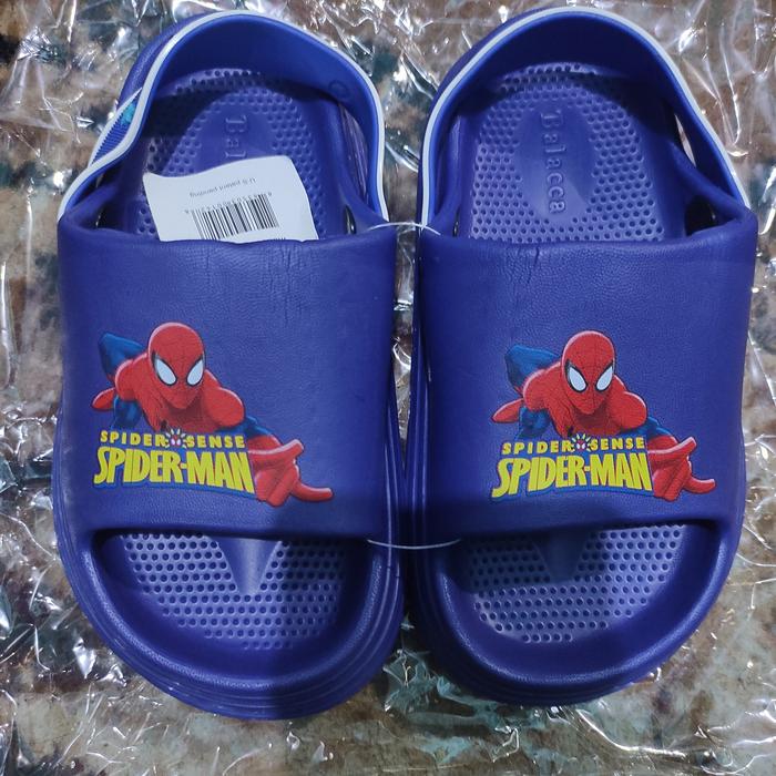 Sandal anak Balacca 033 K-1 24-29 Karet Empuk motif spiderman