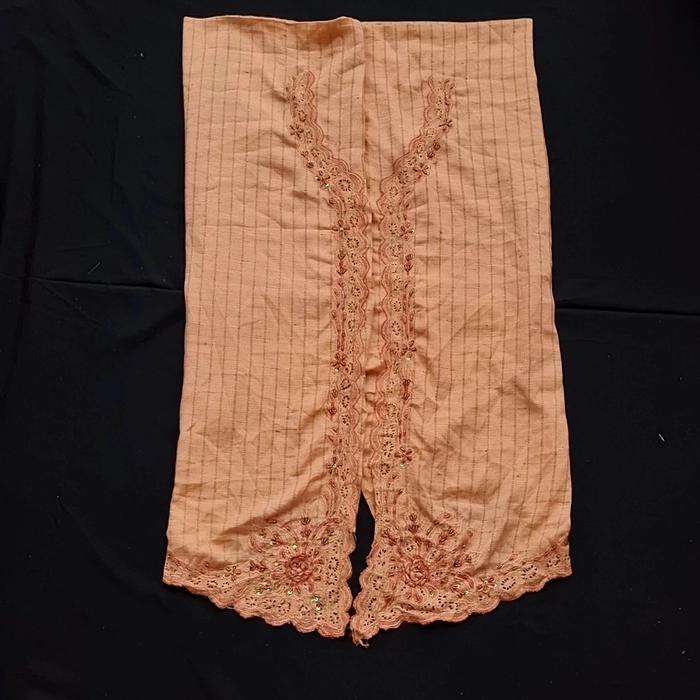Kain Kebaya Encim Katun Bordir Modern SN52 : Kain Katun Serat Nanas