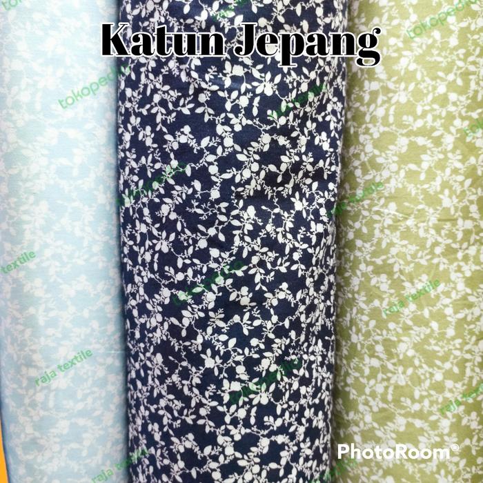 #bestseller kain bahan katun jepang TOKAI motif daun kecil merambat