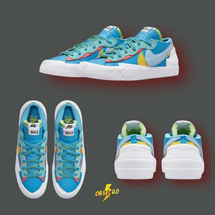 Nike Blazer Low x Sacai x Kaws "Neptune Blue"