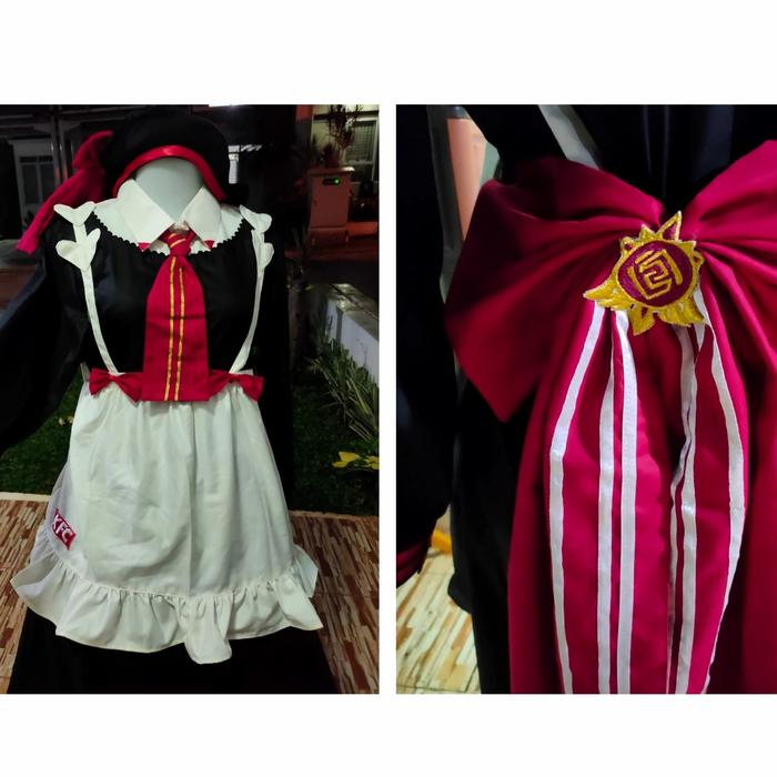 Noelle wig costume KFC cosplay genshin impact