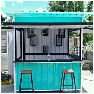 booth container/booth custom/warung container