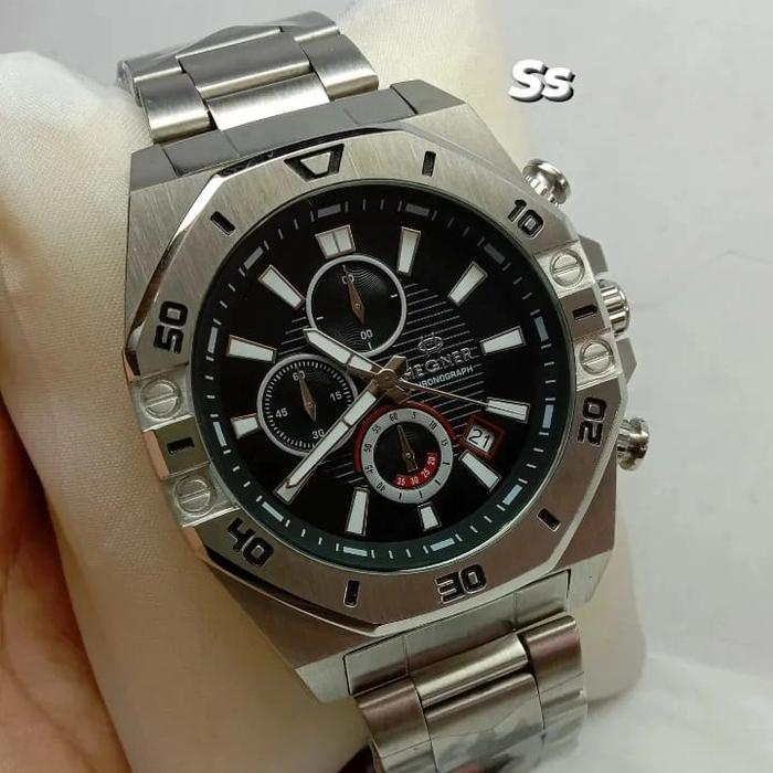 Hegner HW1670G/jam hegner chronograph original pria sport garansi