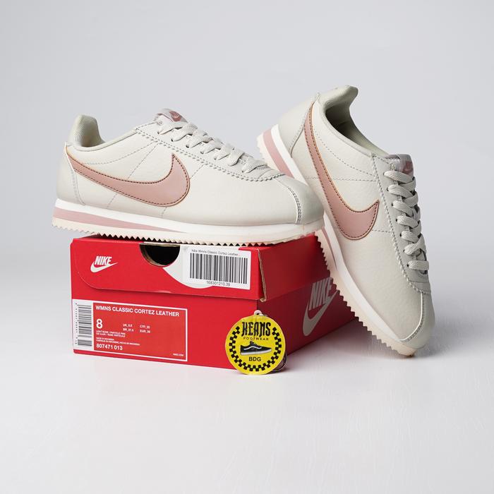 Nike Wmns Classic Cortez Leather Light Bone Particle Pink