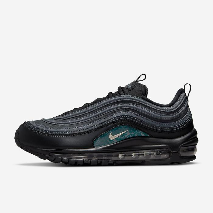 Sepatu Sneakers Nike Air Max 97 Black Metallic Pewter Original BNWB