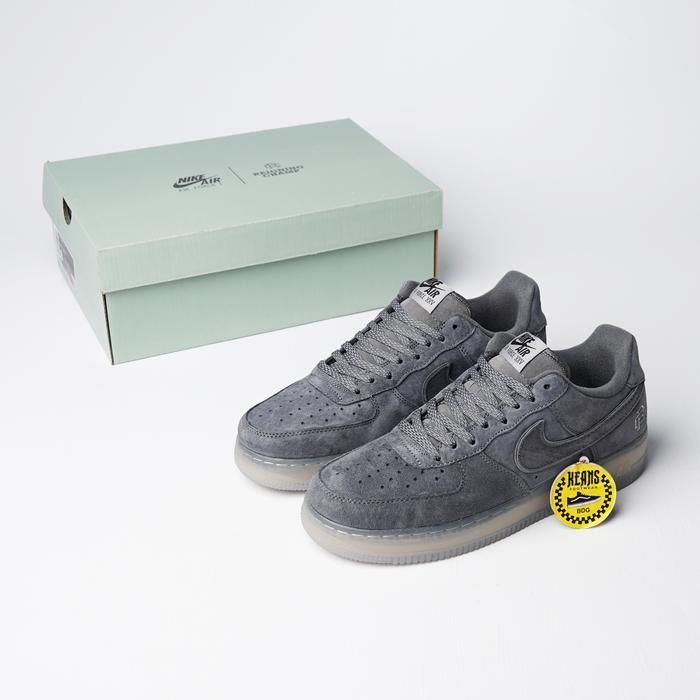 SEPATU Air Force 1 Low Reigning Champ Grey Reflective