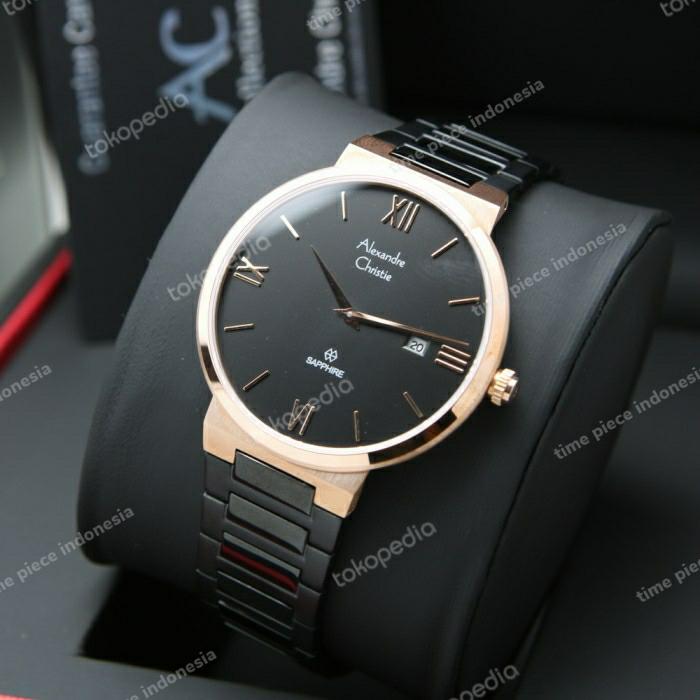 Alexandre Christie AC 8564 / AC 8564MD RoseGold Black Original&Garansi