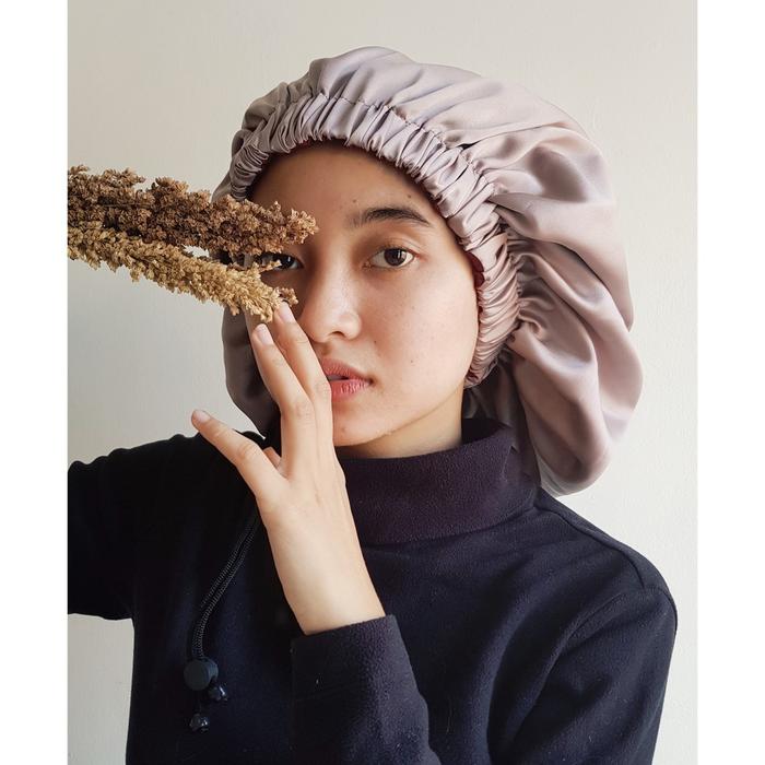 BONNET SILK- SUTRA SILK satin bonnet- Hair bonnet silk| penutup kepala