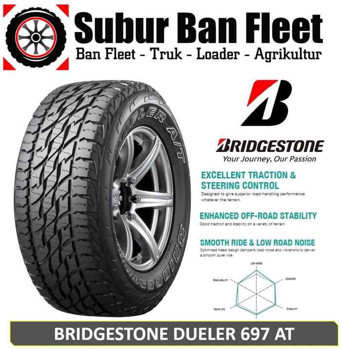 Bridgetsone Dueler 697 AT 215/70 R15 Ban Mobil CRV HILUX - LIST PUTIH
