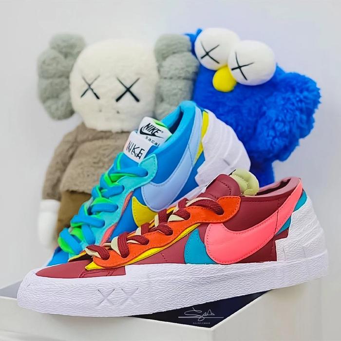 Nike Blazer Low x Sacai x Kaws "Red"