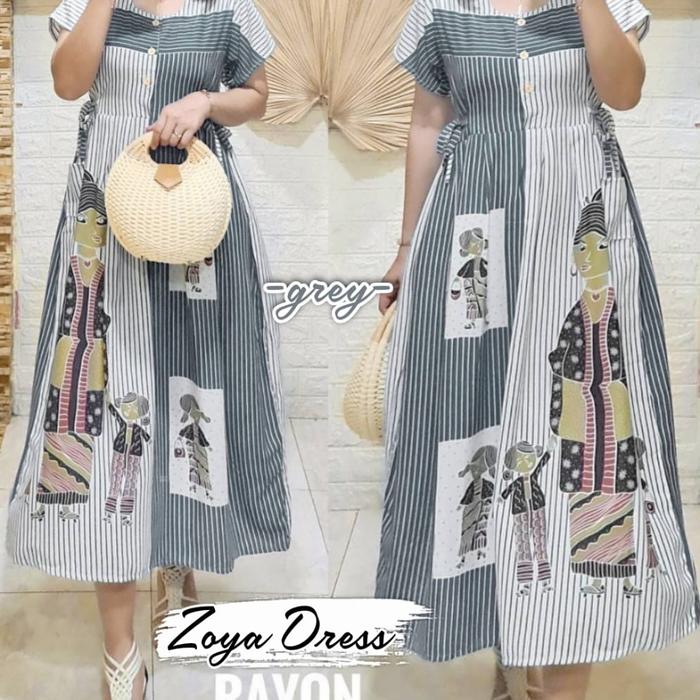 gamis dres wanita terbaru zoya home dres mat rayon good quality