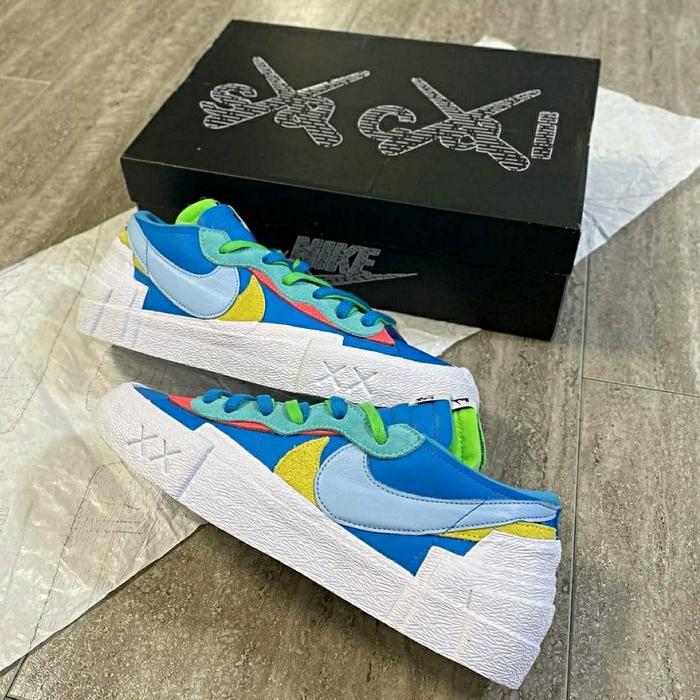 Original Nike Blazer Low x Sacai x Kaws Neptune Blue