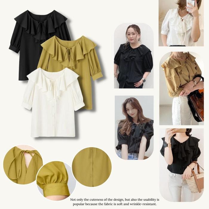 Blouse GU by Uniqlo Big Ruffle UNQ218