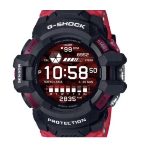 Casio G-Shock GSW-H1000 GSW-H1000-1A4DR Google Wear OS Smartwatch RED
