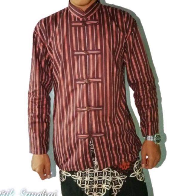 surjan lurik sanghai adat jawa / surjan koko