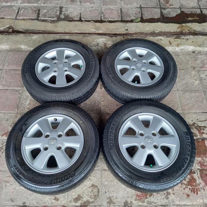 Pelek Mobil Bekas COPOTAN AVANZA Ring 14 Ban BRIDGESTONE 185/70 R14