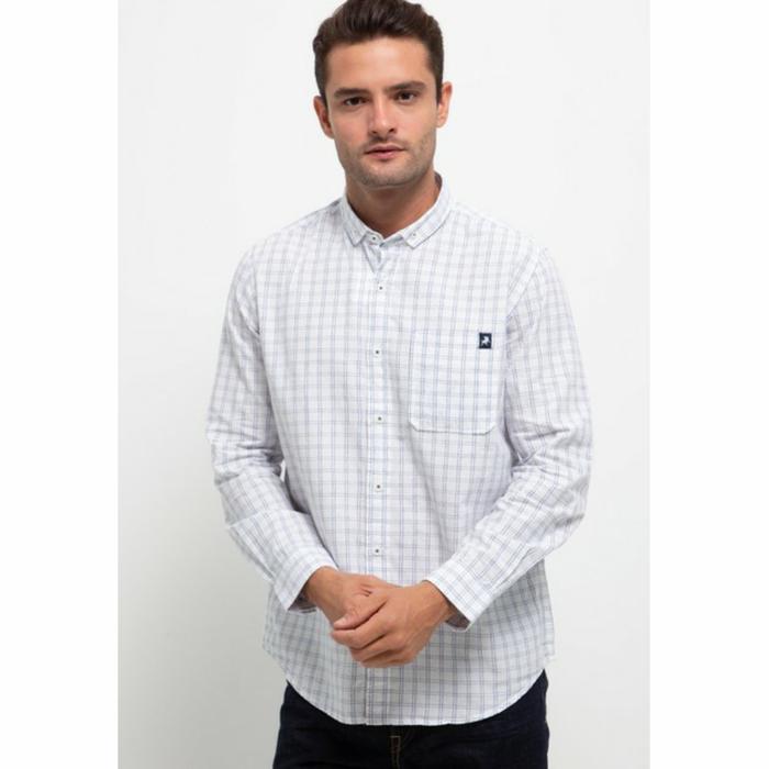 LOIS JEANS - KEMEJA KOTAK PRIA ORIGINAL- Cotton Shirts Kll109