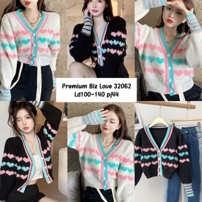 ONNIEFASHION Cardigan rajut premium 32062 / Yolla outer wanita