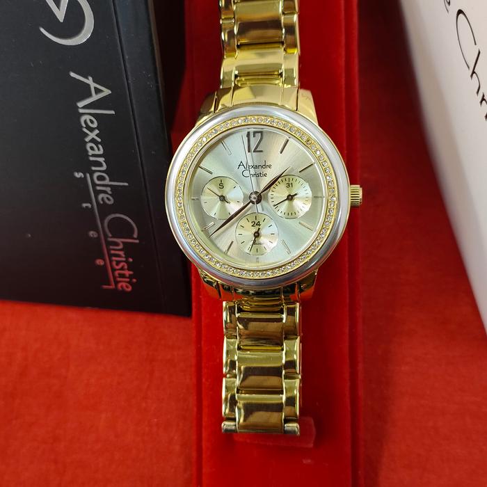 Jam wanita Original Alexandre Christie AC 2937 LD All Steel
