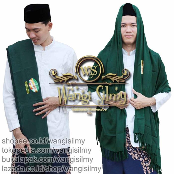 Sorban Polos Hijau Tua Rayon Surban Rida Panjang Habib Kasmir BISA COD