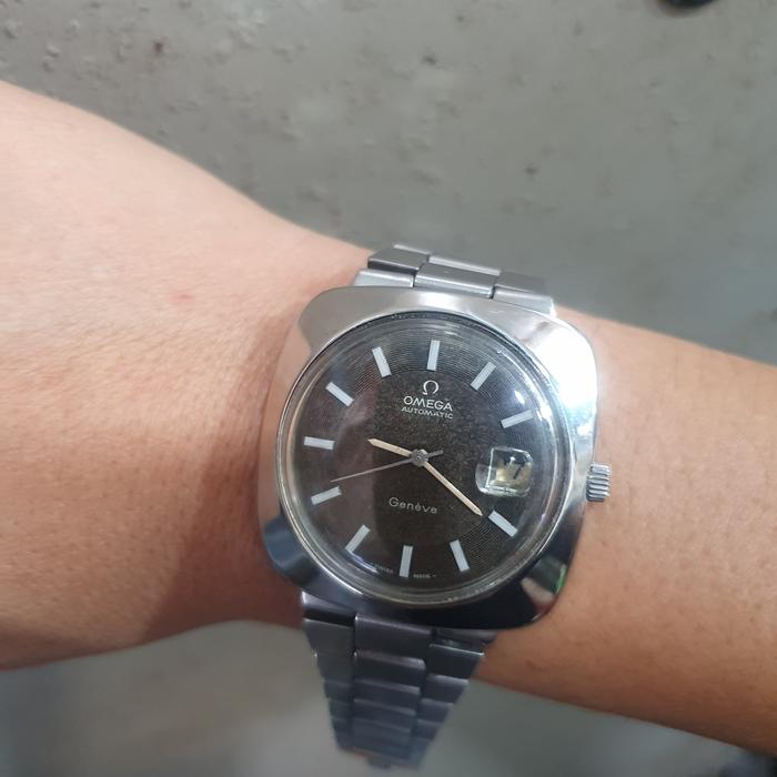 omega geneve vintage automatic bekas original big size