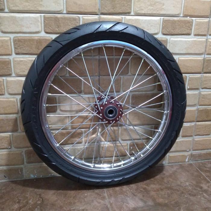 Roda gerobak Dorong model jeruji ring 17 .1 pcs.tanpa as roda