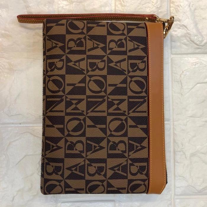 Tas bonia original monogram clutch pouch
