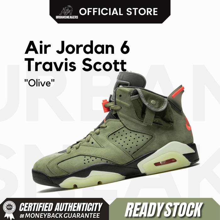 Nike Air Jordan 6 Travis Scott Cactus Jack Olive Original | CN1084 200
