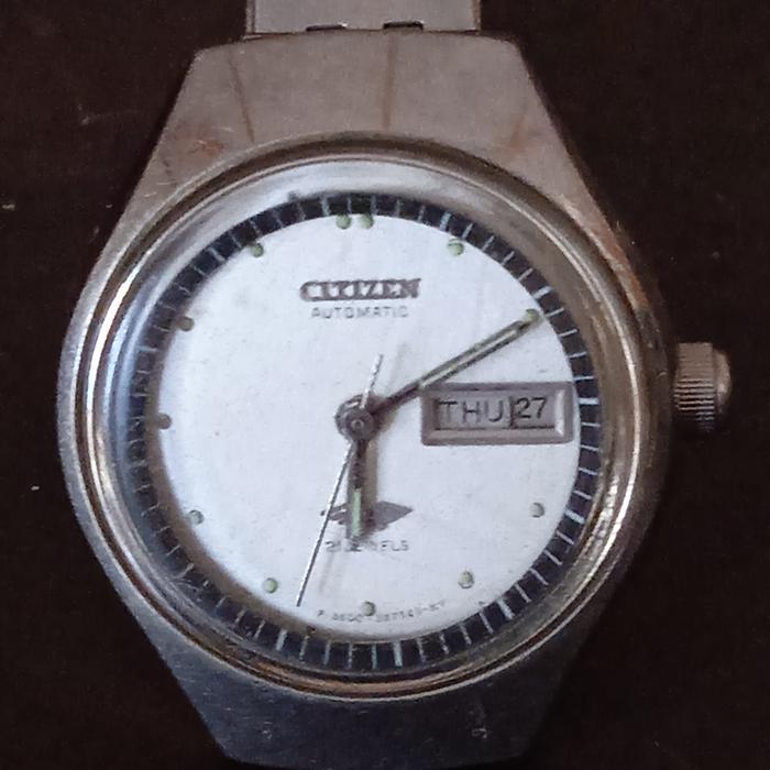 Jam tangan wanita vintage Citizen Automatic 74-7394 normal dan akurat