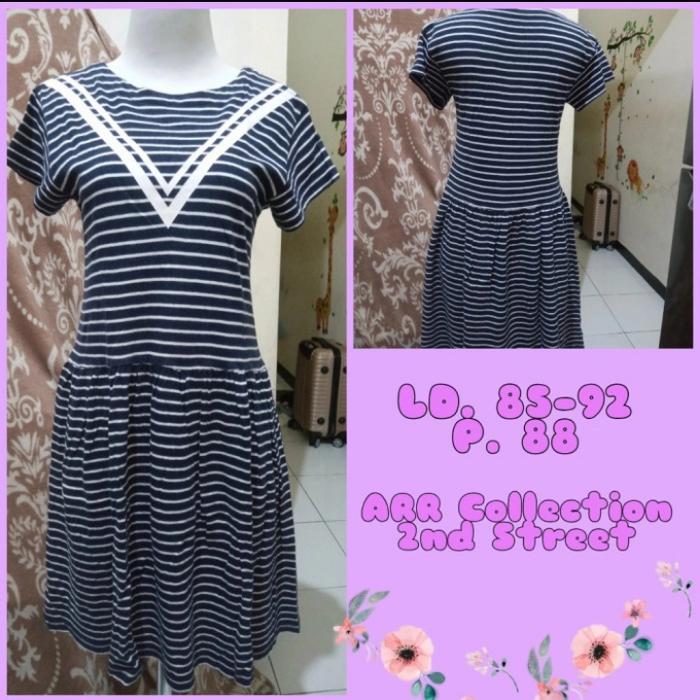 Mini Dress Salur Salur Preloved