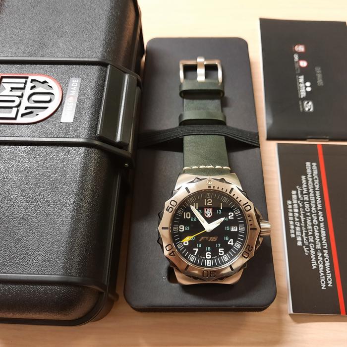 Rare !! Luminox F16 Original Tag Heuer Victorinox Tissot Seiko Vintage