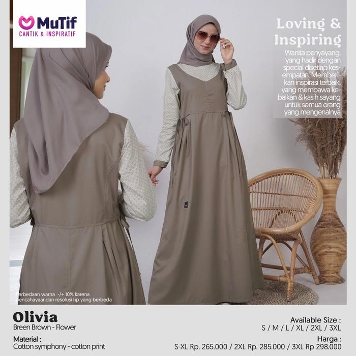 Baju Gamis mutif Olivia