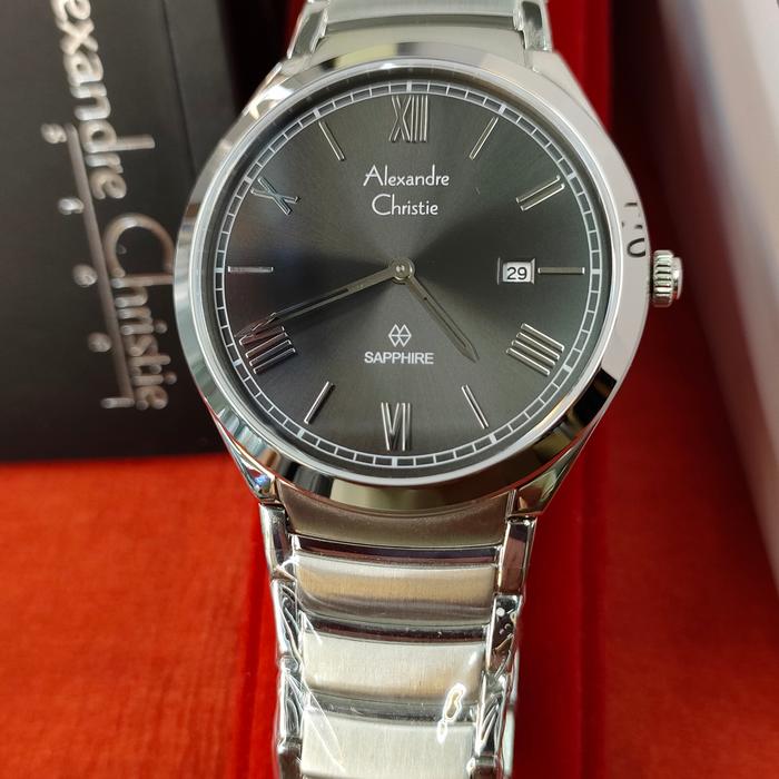 Jam Pria Original Alexandre Christie Ac 8561 MD All Steel
