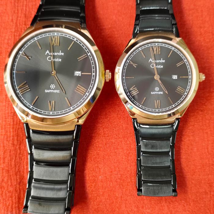 Jam Couple/pasangan Original Alexandre Christie Ac 8561 LD/MD Solid St