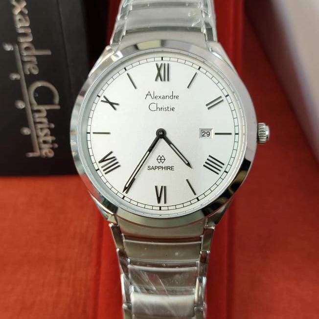 Jam Pria Original Alexandre Christie Ac 8561 MD Stainless