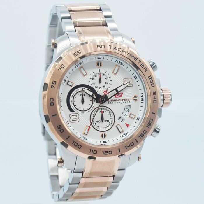CHRONOFORCE CF5215MRC - Jam Tangan Pria Original - Silver Rose